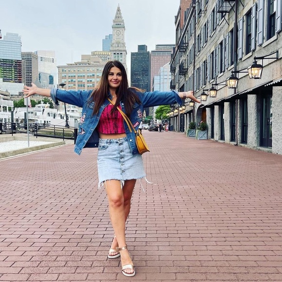 H&M Embroidered Denim Jacket - Picture 6 of 6